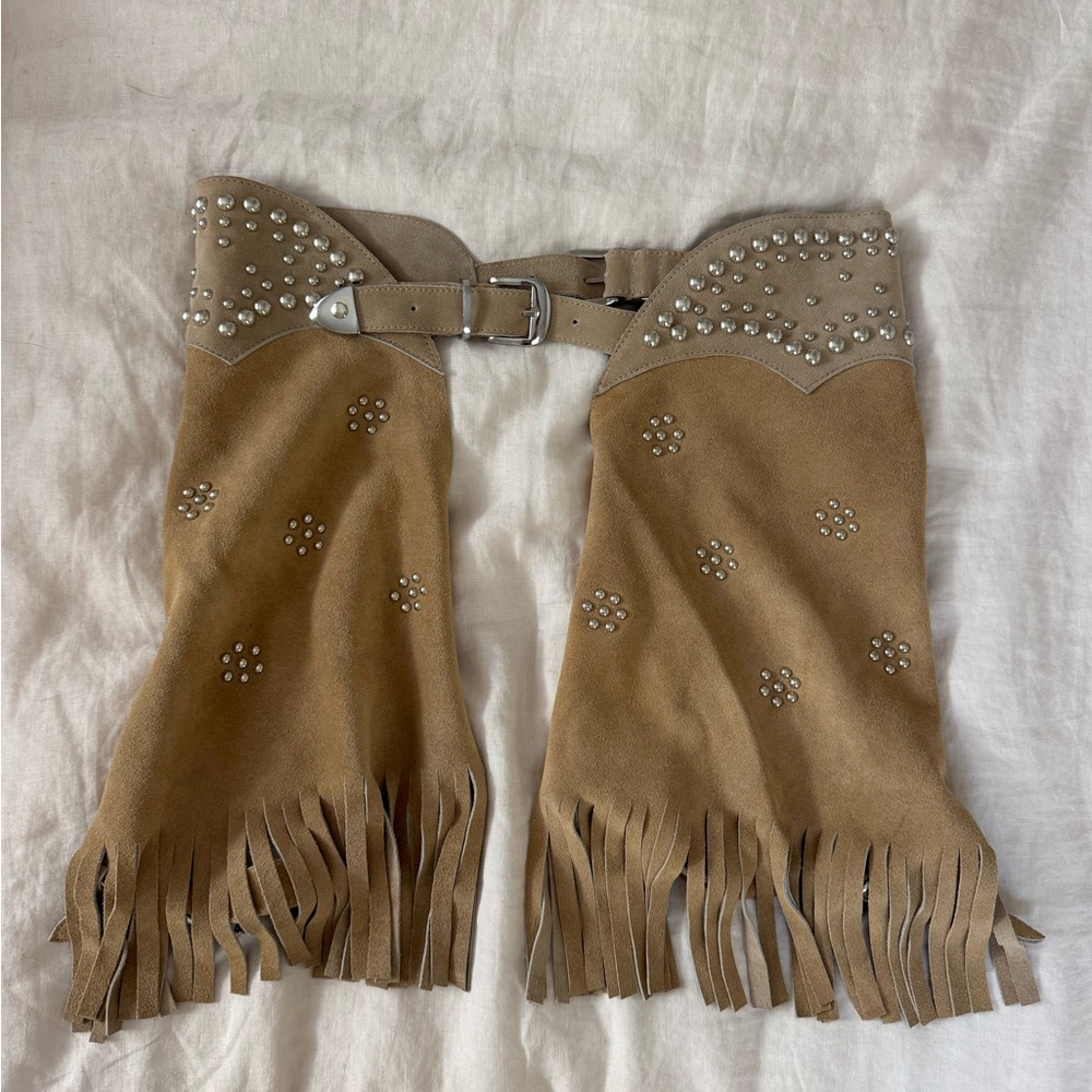 Understated Leather Short Chaps